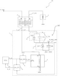 Electronic device and control system of an ignition coil in an internal combustion engine