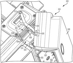 Infusion pump door seal for vertical intravenous tubes