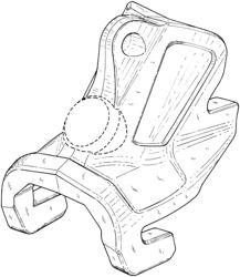 Wear cap for a corner adapter of an excavator bucket tooth