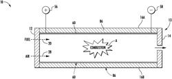 Combustion-powered flow control actuator with heated walls