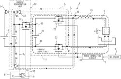 Power source device for electric discharge machine