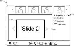 Controlling presentations in video conferences