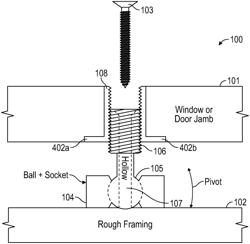 Self-Aligning Jamb Jack Screw