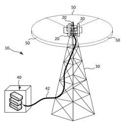 BASE STATION ANTENNAS HAVING CALIBRATION CIRCUIT CONNECTIONS THAT PROVIDE IMPROVED IN-COLUMN AND/OR ADJACENT CROSS-COLUMN ISOLATION