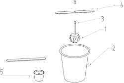 ASSEMBLY AND METHOD FOR GROWING CRYSTALLINE ORNAMENT, AND SAME