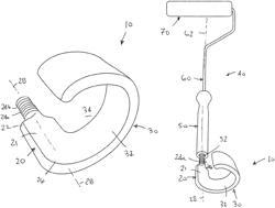 Paint roller wrist relief device