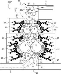 Printing press with in-line casting device for the replication and formation of a micro-optical structure