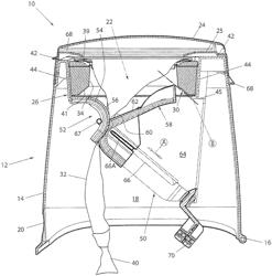 Cassette and apparatus for packing disposable objects into an elongated tube of flexible material