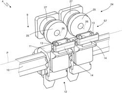 Transport system for an at least partially complete cartridge, in particular for an electronic cigarette