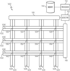 Object detection by indexed optical fiber fabrics