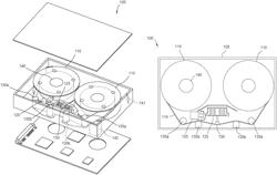 Tape recording system and method for reading media having write-append head-positioning based on change in tape lateral dimension