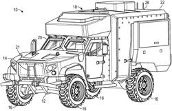 MILITARY VEHICLE WITH RECONFIGURABLE COMPARTMENT