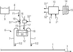 Application devices for cooling sections, having a second connection