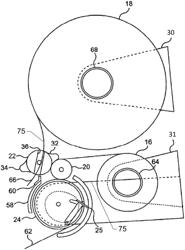 Sheet product dispenser with spring assembly