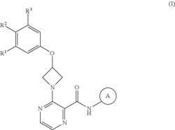 Substituted 3-phenoxyazetidin-1-yl-pyrazines