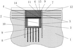 Local deep excavation and backfilling structural subgrade and its rapid construction method