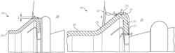 System for securing together by means of press-fitting a casing and a cover of a housing element