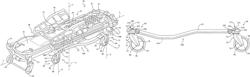 Patient transport apparatus with cable connected brake and steer lock assemblies