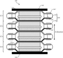 Battery cell with electrolyte diffusion material