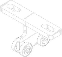 Roller trolley assembly