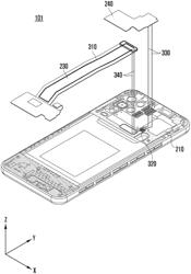 ELECTRONIC DEVICE INCLUDING MULTIPLE PCBS AND ANTENNAS PRINTED ON PCBS