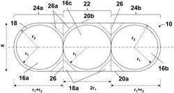 Folded individual article in a circular package