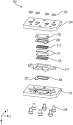 MANIFOLD COMPATIBLE ELECTROLYTIC CELL (EO CELL) WITH COPLANAR FLUIDIC AND ELECTRICAL CONNECTION SCHEME