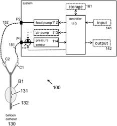 System for determining gastric motility and for feeding a patient