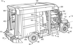 Door assembly for delivery vehicle