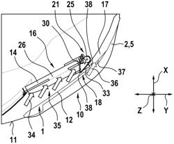 Air guide device of a motor vehicle body