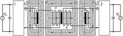 INTEGRATED MAGNETIC COMPONENT FOR A BIDIRECTIONAL LLC RESONANT CONVERTER