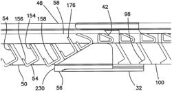 Surgical stapler with partial pockets