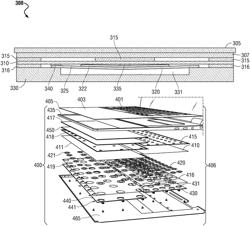 System for providing haptic feedback across full palm rest in fixed position of information handling system