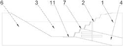 Underground mining method for unexploited coal in boundary open-pit mine