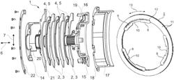 Multi-plate clutch, in particular a dry multi-plate clutch, in particular for a hybrid drivetrain