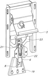 Latching device for pad-mounted transformers and other similar equipment