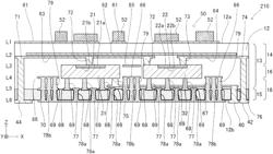 Semiconductor device having electric component built in circuit board