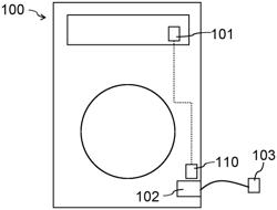 MEASURING APPARATUS FOR MEASURING A VOLTAGE OVER AN ISOLATION BARRIER AND HOUSEHOLD APPLIANCE HAVING THE MEAURING APPARATUS