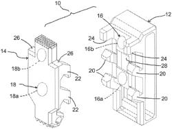 Magnetic coupling device with mechanical interlock features