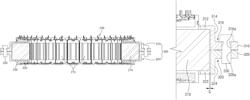 Motor with split core stator with two support rings