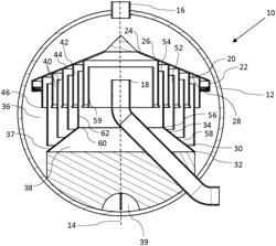 PHASE SEPARATOR WITH INTERLEAVED BAFFLES