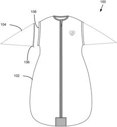 Infant sleep garment with triangle sleeves and methods thereof