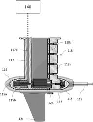 Dual strut power transmission housing structure of a marine propulsion system