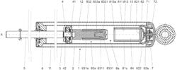 Hydraulic damper with a hydraulic compression stop assembly