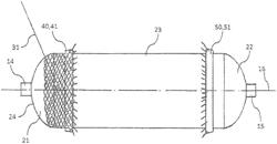 Method for producing a fibre-reinforced pressure vessel with pole cap reinforcement