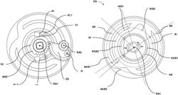 Cam disk contours within an on-load tap changer