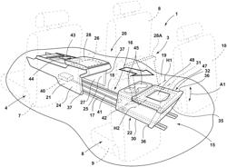 NESTED SECOND ROW CENTER CONSOLE THAT TRANSLATES FROM THE FIRST ROW CENTER CONSOLE SHAPE