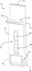 Clothing cuff clip with contamination indicator