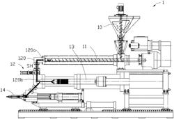 Injection machine for recycled plastic injection molding system