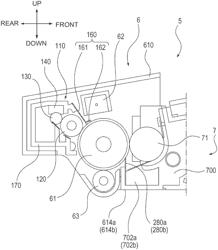 Cartridge and developing cartridge including a frame and sheet member provided at end side of the frame